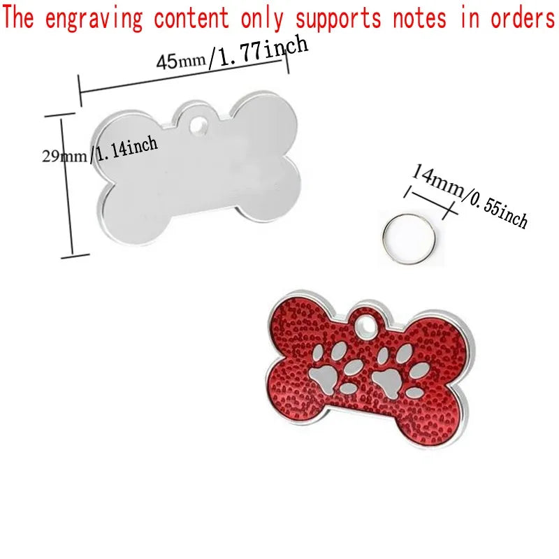 Personalized Custom ID Tag Pet Address Tags For Dogs Cats Engraved Collar Pendant Name Dog Tag Dogs Accessories Cats Items Custom Tags