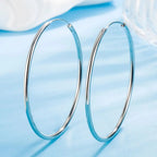 1 Pair Earrings hoops woman trend 2024 Elegant Charming Exaggerated Big Circle Oversized Huge Hoop Earring for Dating