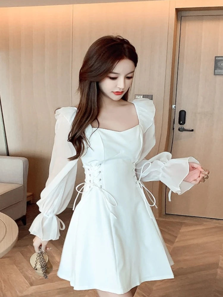 Female Dresses  women's dresses Coquette Women's DressSilk Satin Chiffon Sexy Black Holiday New Features Korean Style Clothing Cheap Casual X In