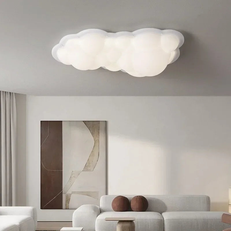 Modern living room pendant light Nordic designer pendant light bedroom dining room decoration cream style ceiling cloud light