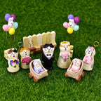 Zakka Chinese Valentine's Day Series Japan Decoration Figurines Resin Craft Desk Accessories Scene Decoration Gifts Home Decor