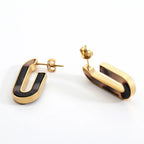 Studs Earrings For Women Tortoiseshell Acetate Resin Acrylic Heart Star Circle Geometric Earrings