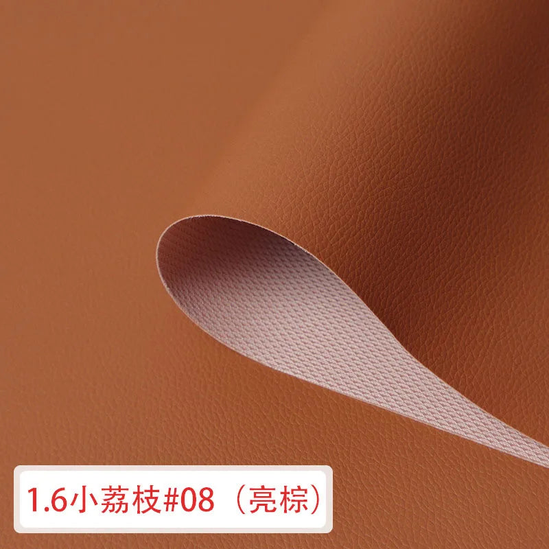 Artificial Leather For DIY Bag Material Fabric , Faux Leather Nice PU Leather 50*160cm Upholstery Furniture Fabric 0.65mm
