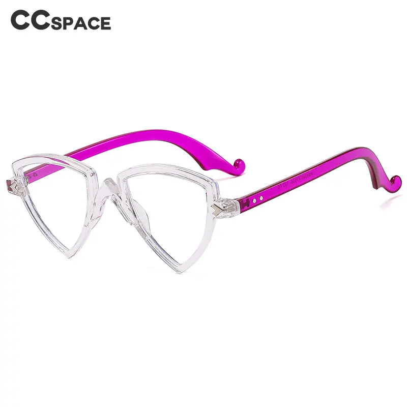 56405 Blue Light Blocking Computer Glasses Women Fashion Tr90 Frame Vintage Irregular Eyewear Anti Eyestrain Eyeglasses