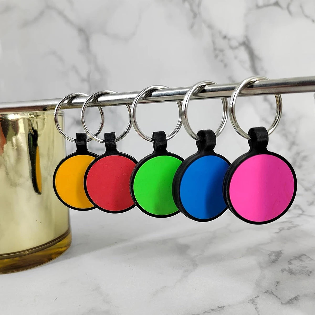 Custom Tags Personalised Dog Tag Custom Engraved ID Silicone Tag for Pet Cat Dog Name Collar