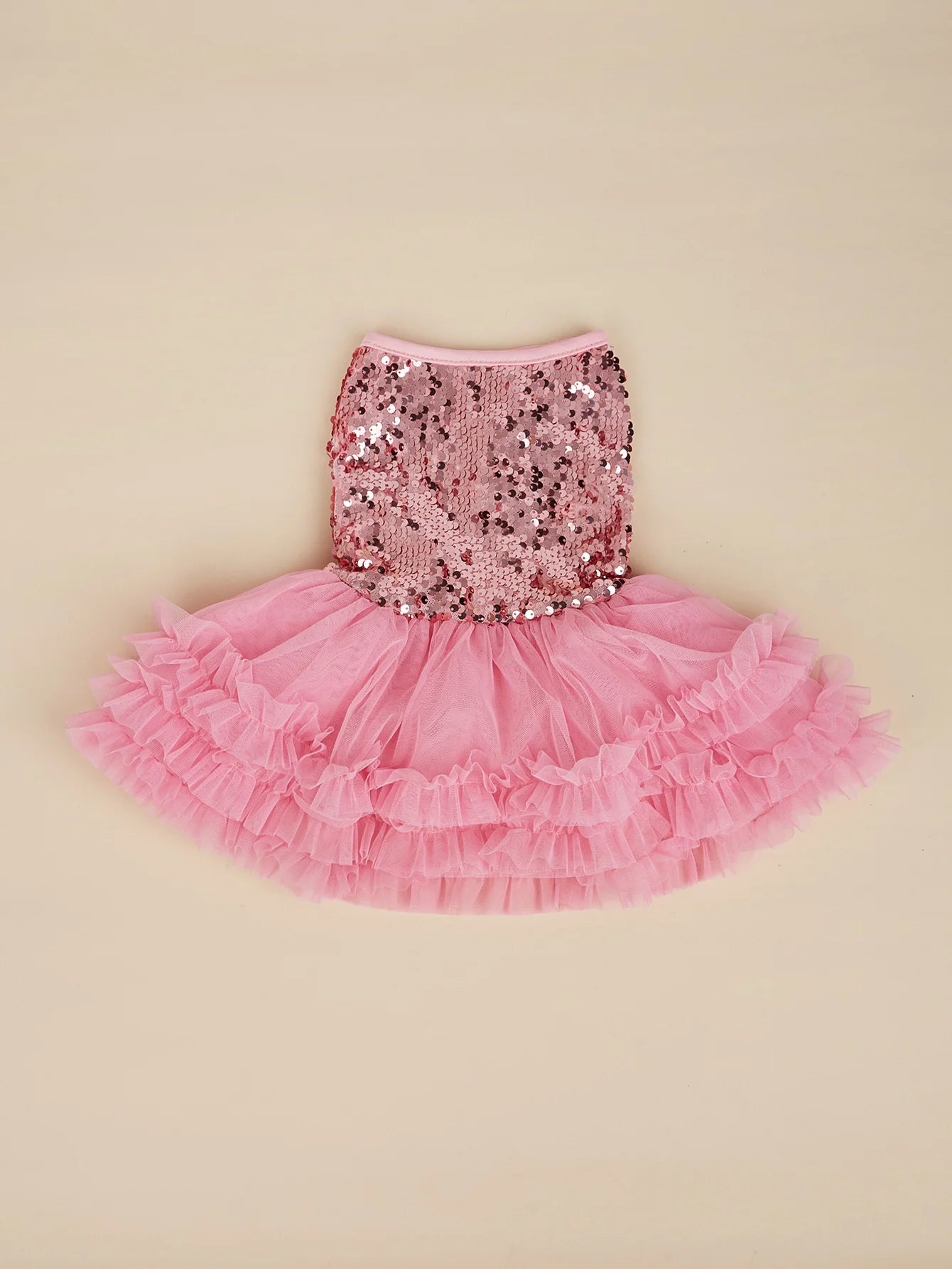 Pet Dresses Dog Dress Girl Dog Sleeveless  Clothes  Sequin Pet Apparel Doggie Tutu with Tulle Cat Clothing Puppy Dresses Doggy Costume