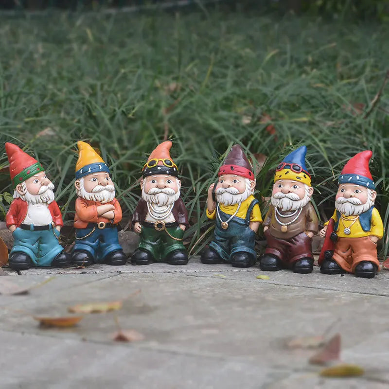Creative Garden Statues Outdoor Gardening Dwarf Ornaments Resin Crafts Resin Funny Household Desktop Statue Indoor Outdoor Decor