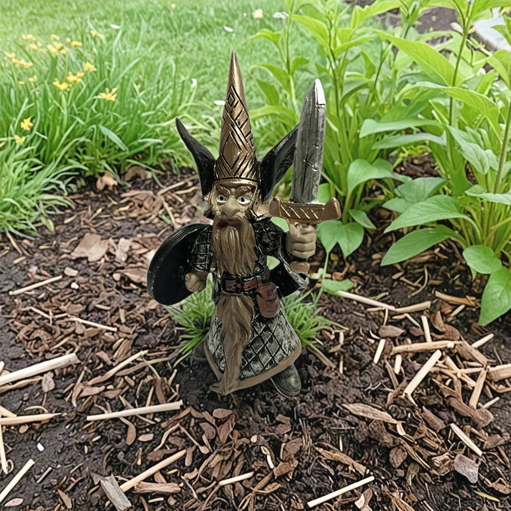 Medieval Guards Garden Gnome Statues Outdoor Decor for Garden Clearance Army Warrior Resin Statues for Yard