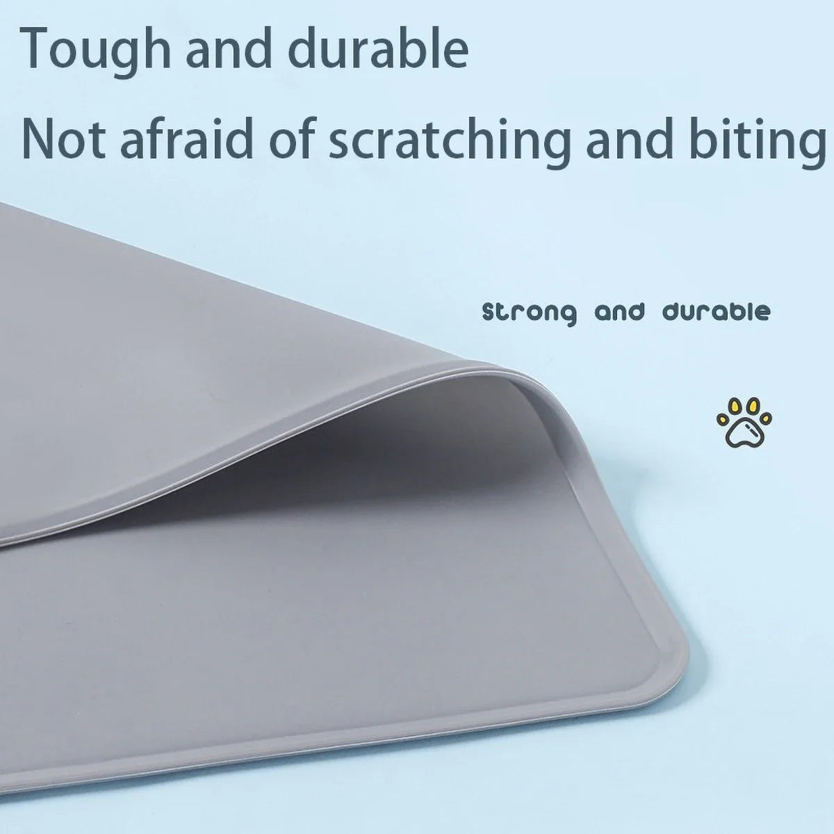 Pet Feeding Mat for Dogs Cats Non-Slip Silicone Cat Food Mat Waterproof Washable Spill-Proof Pet Placement Mat Pet Supplies