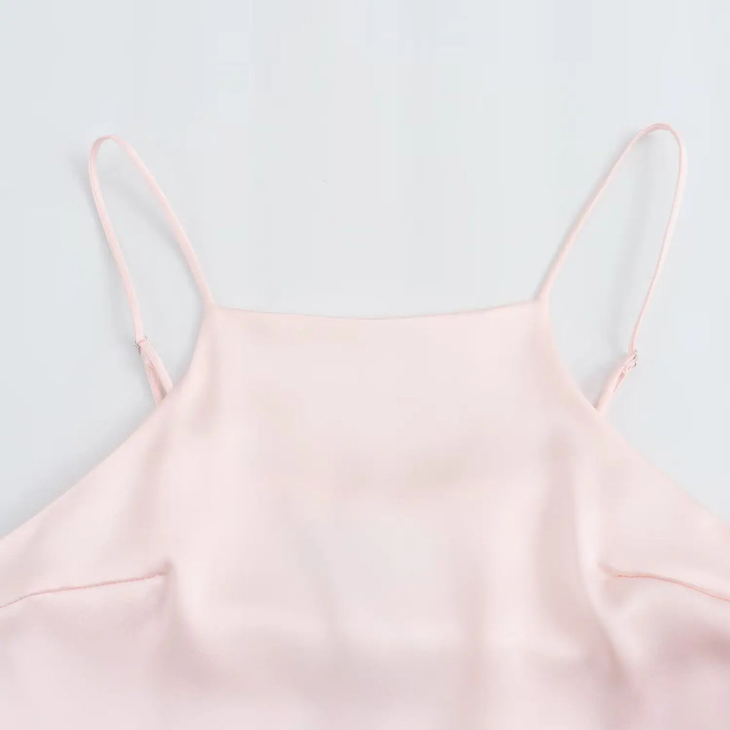 women's dresses 2025 New Fashion Women's Long Dresses Women's Satin Texture Short Dresses