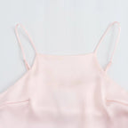 women's dresses 2025 New Fashion Women's Long Dresses Women's Satin Texture Short Dresses