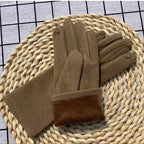 Fashion Diamonds Glove Women Vintage Winter Touch Screen Full Finger Warm Windproof Cycling Driving Female Gloves Mittens