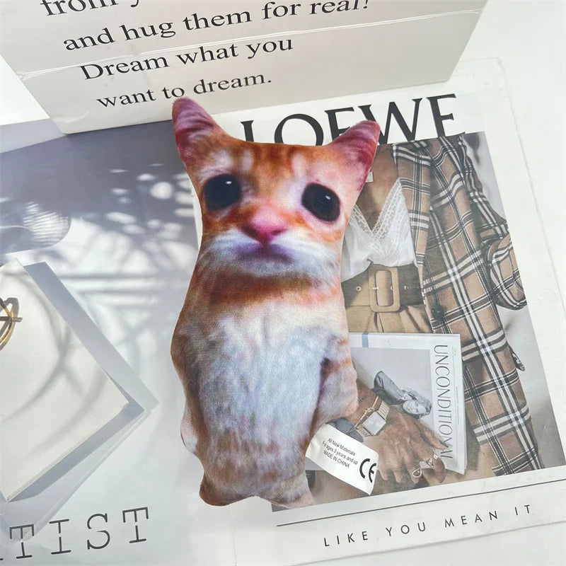 Cute El Gato Cat Plush Toys Wowwow Cat Dolls Plushies Simulation Stuffed Animals Birthday Holiday Gift Kids Collectible Toy