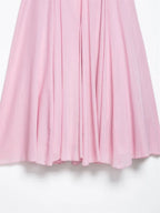 Women's Skirt New Summer 2025 Pink Pleated Midi Skirt A hem looks slim Casual and versatile Fresh and fashionable