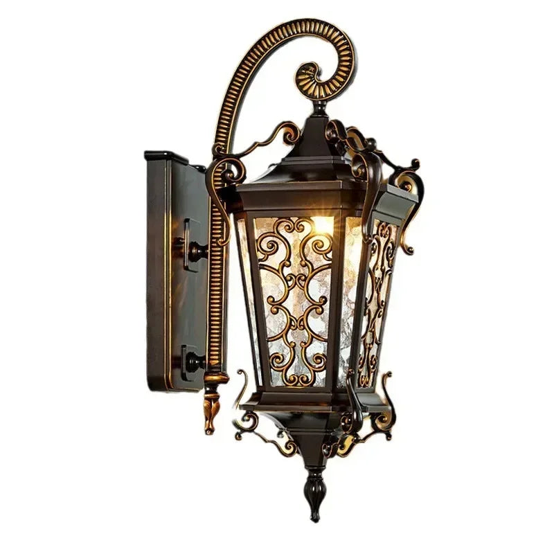 Outdoor wall light waterproof European style outdoor garden super bright home villa gate balcony exterior
