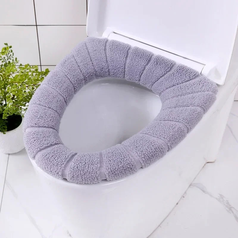 Bathroom Accessories, Warm Soft Pad, Washable Mat, Toilet Seat Closestool Toilet Lid Pad, Home Decor Bathroom