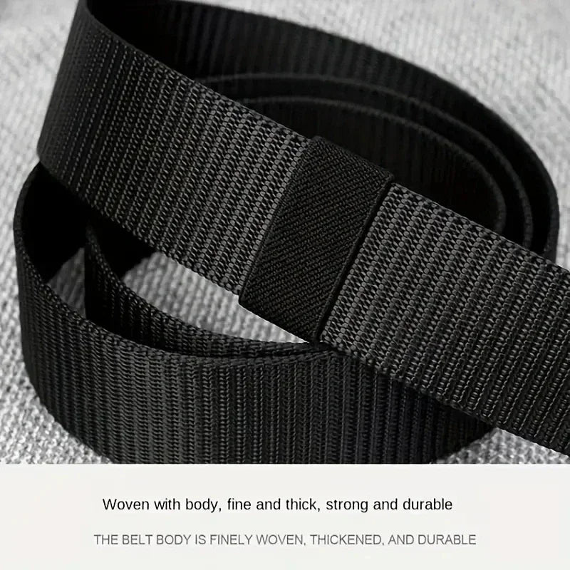 Men Belts Automatic Buckle Metal Webbing Belts for Men Canvas Nylon High Quality Strap Casual Sports Belt