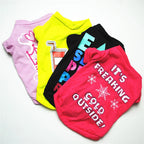 Fashionable name-branded clothes pet clothes cute dog vest shirt dog costume cats clothes Corton puppies small dog pet clothes costume Ropa Perro