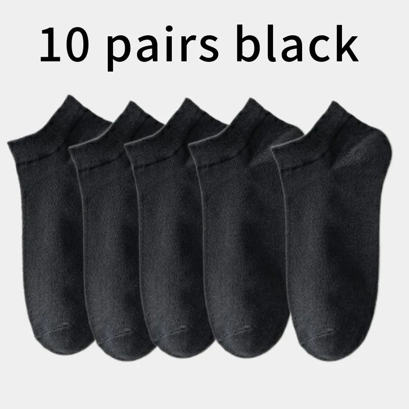 10/5/3MEN'S Mid-calf Socks Cotton Socks for All Seasons, Solid Colour and Versatile