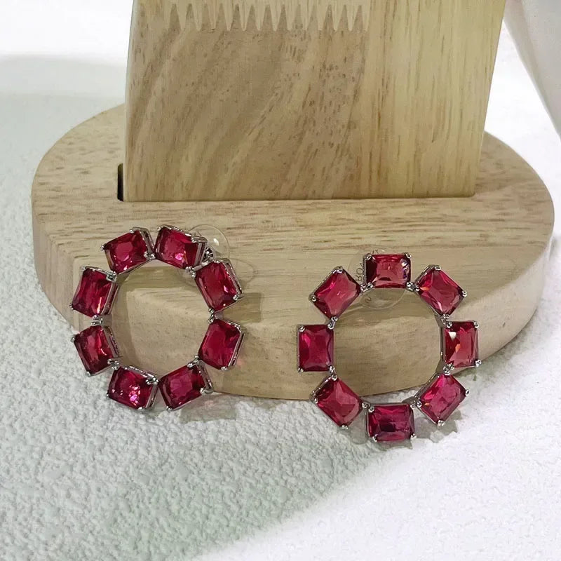 Original Drop Earrings 2025 New Trendy Crystal Fine Jewelry Sets Designer Earring Gift Party Jewelry for Women