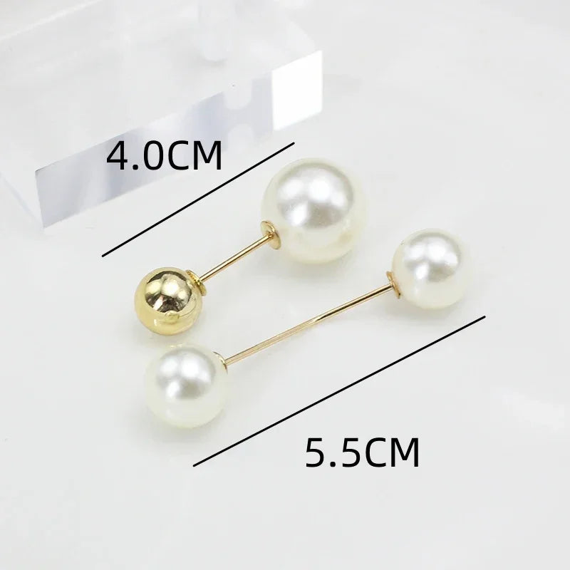Broche Set Big Beads Fashion Clothing Brooches for Women Pearl Lapel Safety Sweater Coat Dress Pins Badge Buckle Accessories
