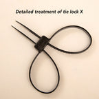 Flex Cuffs Plastic Nylon Heavy Duty Double Buckle Disposable Zip Tie Handcuffs Toughness Cable Handcuff Security Outdoor