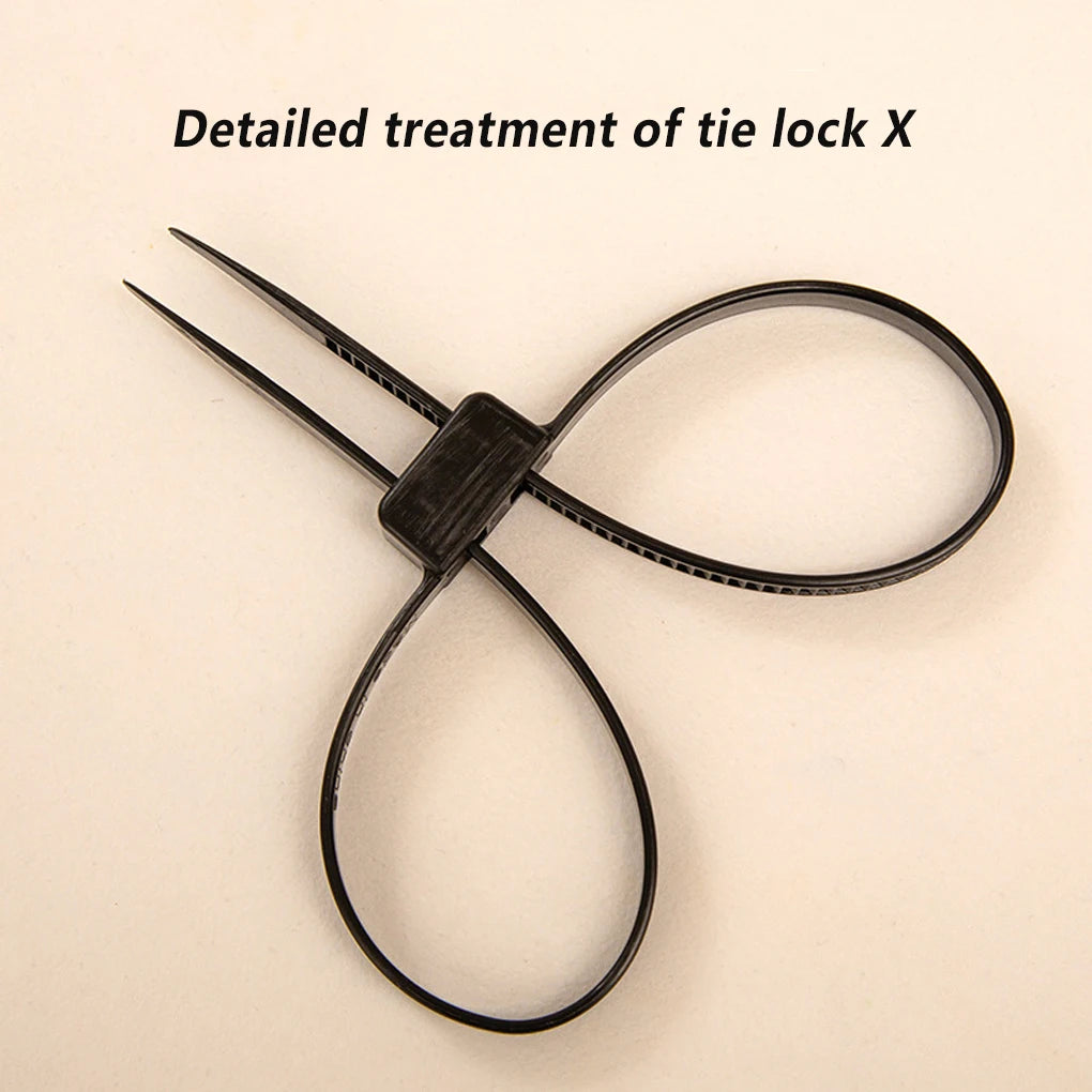 Flex Cuffs Plastic Nylon Heavy Duty Double Buckle Disposable Zip Tie Handcuffs Toughness Cable Handcuff Security Outdoor