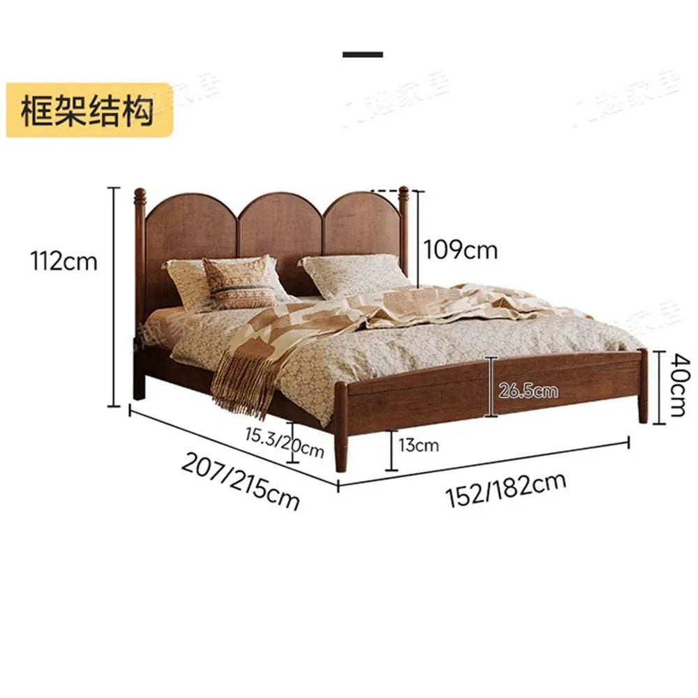 Bedroom Aesthetic Beds Unique Luxury Girls Nordic Storage Space Headboard Bed King Size Modern Lit Deux Place Home Decoration