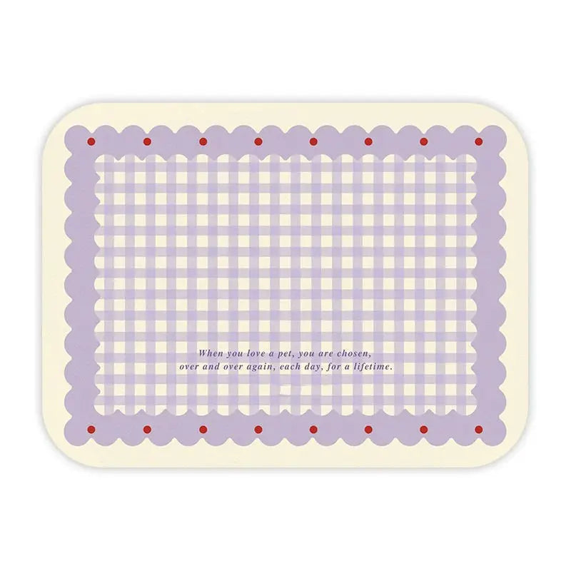 Pet Ins Fresh Pet Diatom Mud Meal Mat Cat Eating Mats Cat Dog Universal Anti Slip Water Absorbing Leak Proof Floor Mats Cats