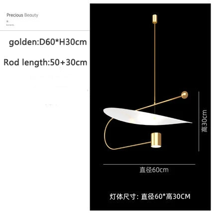 Danish Simple Modern Living Room Restaurant Study Designer Decorative Chandelier