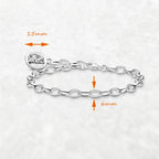 Charm Bracelets Bears New Trendy Gift for Women Men Europe Real 925 Sterling Silver Fine Jewelry Acessorie