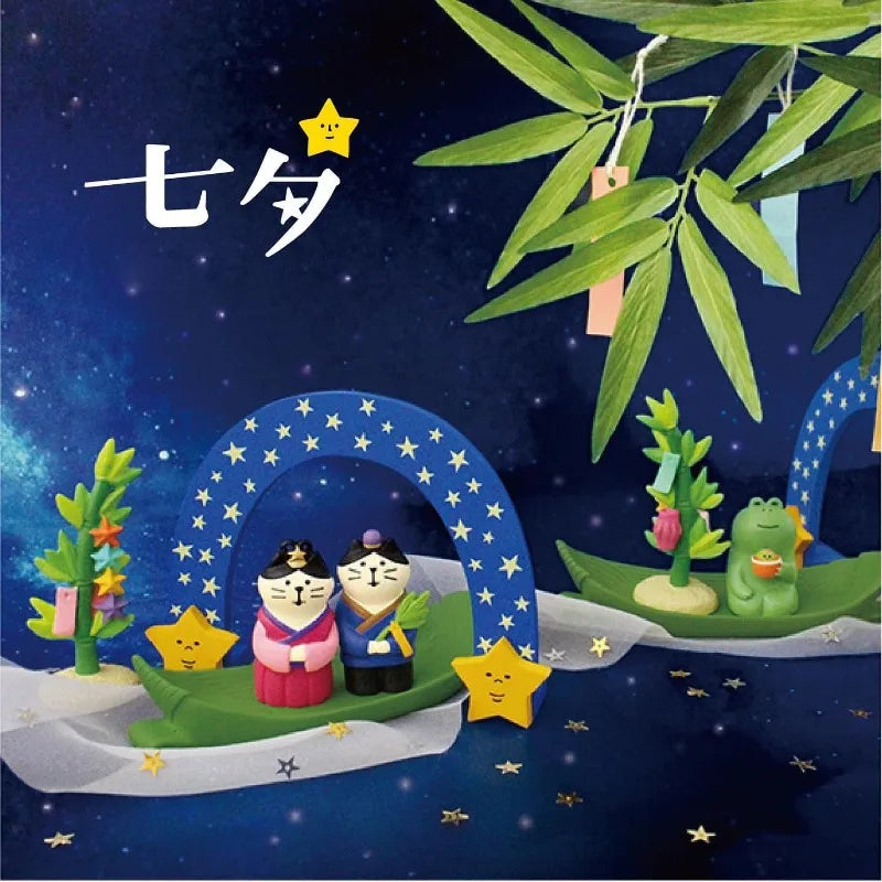 Zakka Chinese Valentine's Day Series Japan Decoration Figurines Resin Craft Desk Accessories Scene Decoration Gifts Home Decor