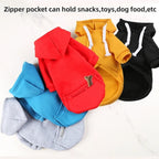 Pet Hoodies for Large Dogs Spring and Autumn Fleece Golden Retriever dog hoodie Sweatshirt with Hat and Zip Pocket  Pet Clothing