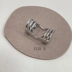 Retro Hollow Statement Rings For Women Men Metal Silver Color Wide Wrap Chunky Ring Punk Fashion Jewelry Dropshipping