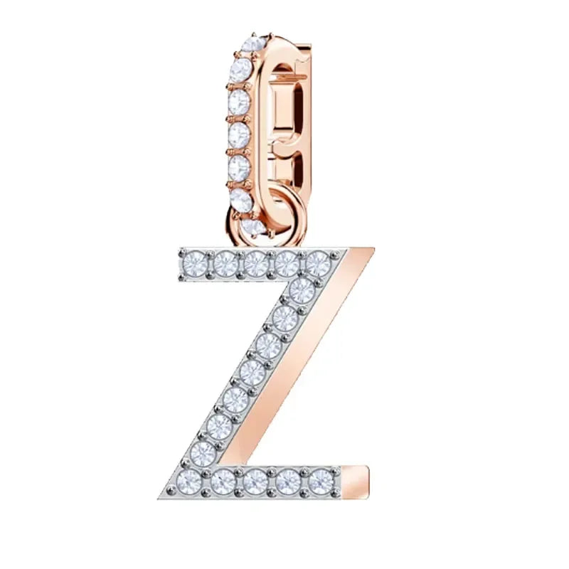 Pendants Fine Jewelry Charming Letter Crystal Pendants Fashion Necklace Bracelet Accessories for Women's Anniversary Gift
