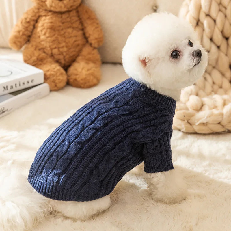 Pet Sweater for Dogs Winter Dog Clothes Pet Warm Coat Yorkie Poodle Chihuahua Costume Small Dog Knitted Sweater Puppy Overalls