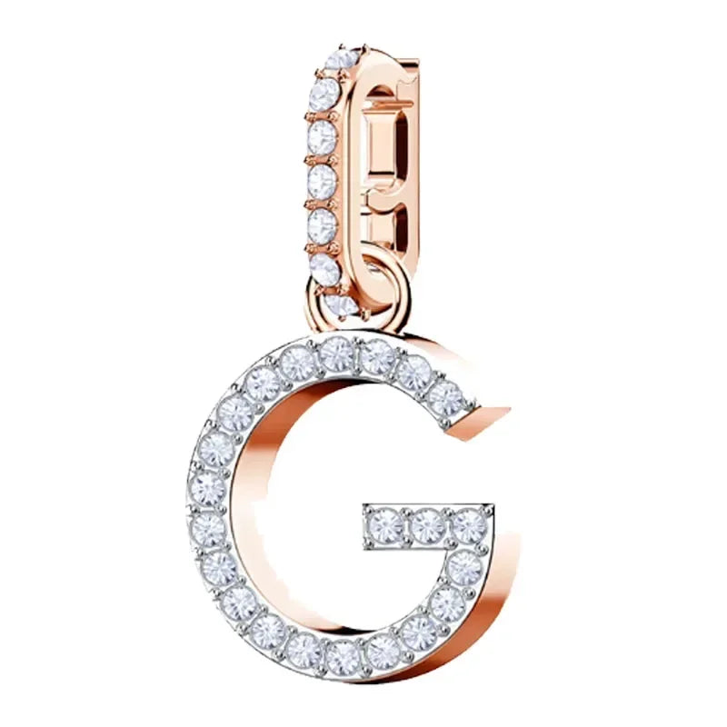 Pendants Fine Jewelry Charming Letter Crystal Pendants Fashion Necklace Bracelet Accessories for Women's Anniversary Gift