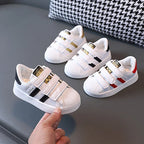 Children Shoes Children's Sneakers Kids Fashion Design White Non-slip Casual Shoes Boys Girls Hook Breathable Sneakers Toddler Outdoor Shoes