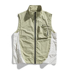 Men's vest for spring and summer new outerwear for camping hiking outdoor charging fashionable trend simple and high-end vest