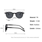 Fashion Transparent Round Frame Sunglasses for Women Casual Driving Outdoor Eyewear Men Plastic Ultralight UV400 Eyeglasses