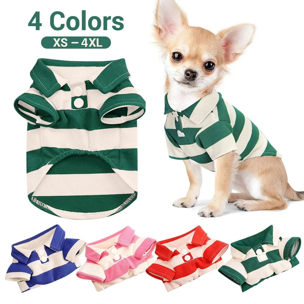 Pet Dog Cat Shirt Summer Dog Clothes Casual Clothing for Small Large Dogs Cats T-shirt Chihuahua Pug Costumes Yorkshire Shirts