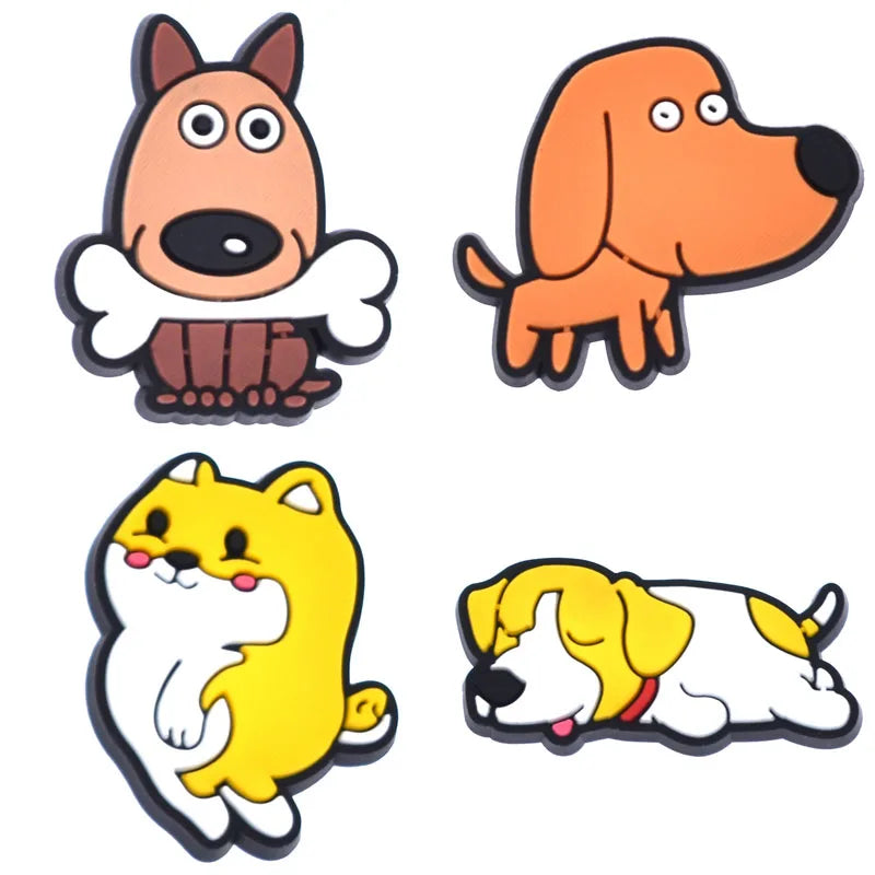 Shoe Charms for Crocs Accessories Dog Pet Badge Women Clogs Buckle Kids Pins Men Decoration Jeans X-mas Gift Shoe Accessories