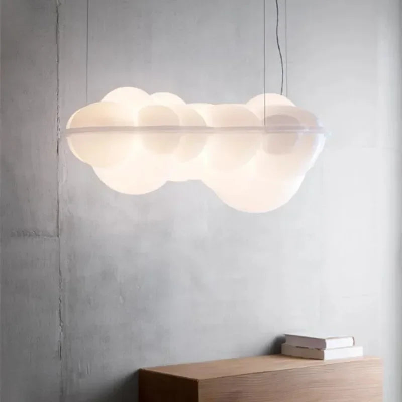 Modern living room pendant light Nordic designer pendant light bedroom dining room decoration cream style ceiling cloud light