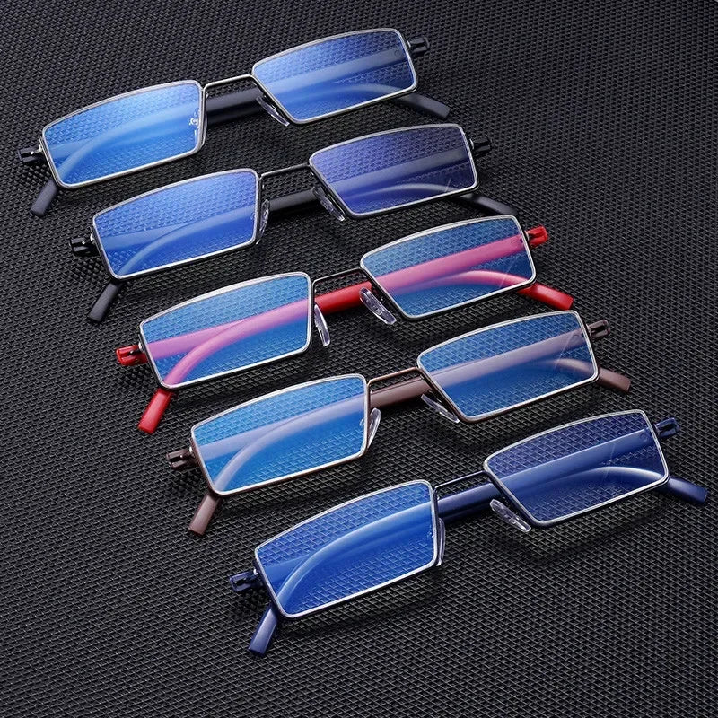 2023 Blue Light Reading Glasses New Fashion Half Frame Presbyopia Glasse for Men and Women Portable Fashion with Box Eyewear