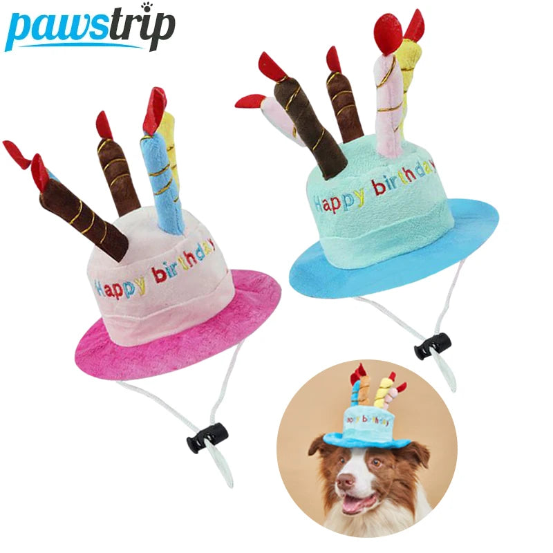 Pet Hats Pet Dog Hat for Birthday Party Adjustable Dog Hats Cats Dog Costumes Puppy Grooming Dress Up Hat Pet Supplies