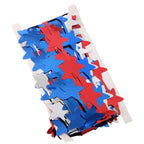 4th of July Decorations Red White Blue Star Tinsel Foil Fringe Curtains Independence Day Photo Booth Backdrop Patriotic Party