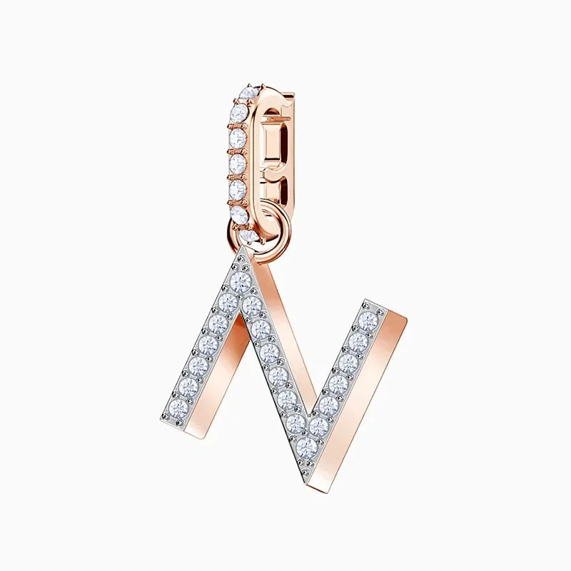 Pendants Fine Jewelry Charming Letter Crystal Pendants Fashion Necklace Bracelet Accessories for Women's Anniversary Gift