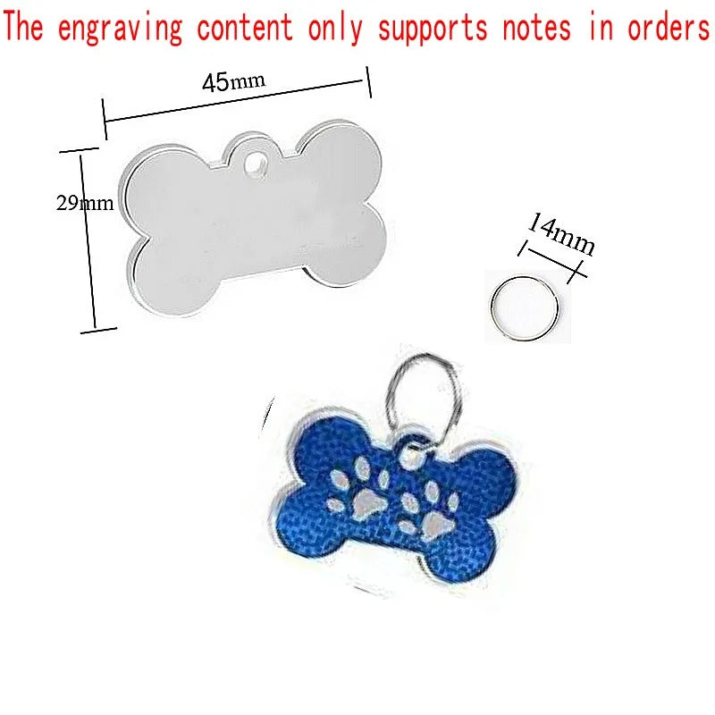 Personalized Custom ID Tag Pet Address Tags For Dogs Cats Engraved Collar Pendant Name Dog Tag Dogs Accessories Cats Items Custom Tags
