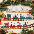 Merry Christmas Home Decor: Christmas Train, Mini Christmas Tree & Reindeer - Xmas/Navidad/Happy New Year Gift Option