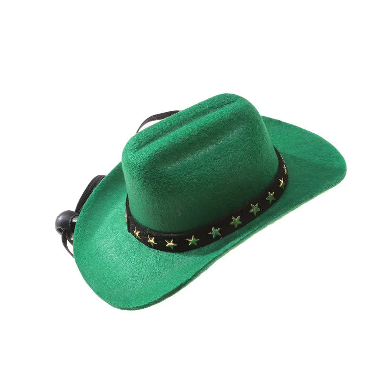 Pet Dog Hats Cowboy Hat Pet Supplies Adjustable Costume Top Hat Headwear Cat Hat Caps Sun Hats for Small Medium Dog
